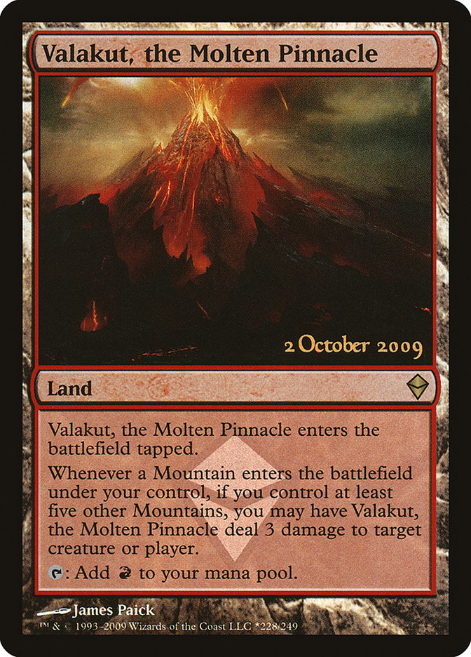 Valakut, the Molten Pinnacle [Zendikar Prerelease Promos] | Card Merchant Takapuna