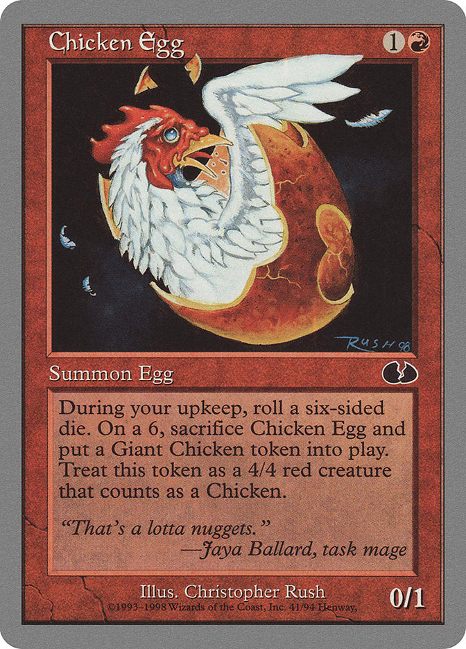 Chicken Egg [Unglued] | Card Merchant Takapuna