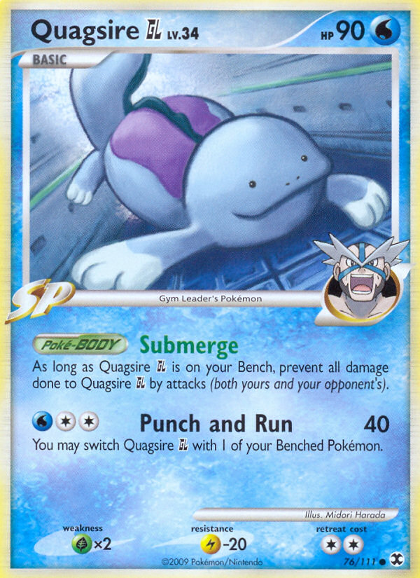 Quagsire GL (76/111) [Platinum: Rising Rivals] | Card Merchant Takapuna