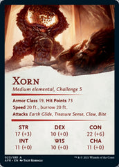 Xorn Art Card [Dungeons & Dragons: Adventures in the Forgotten Realms Art Series] | Card Merchant Takapuna