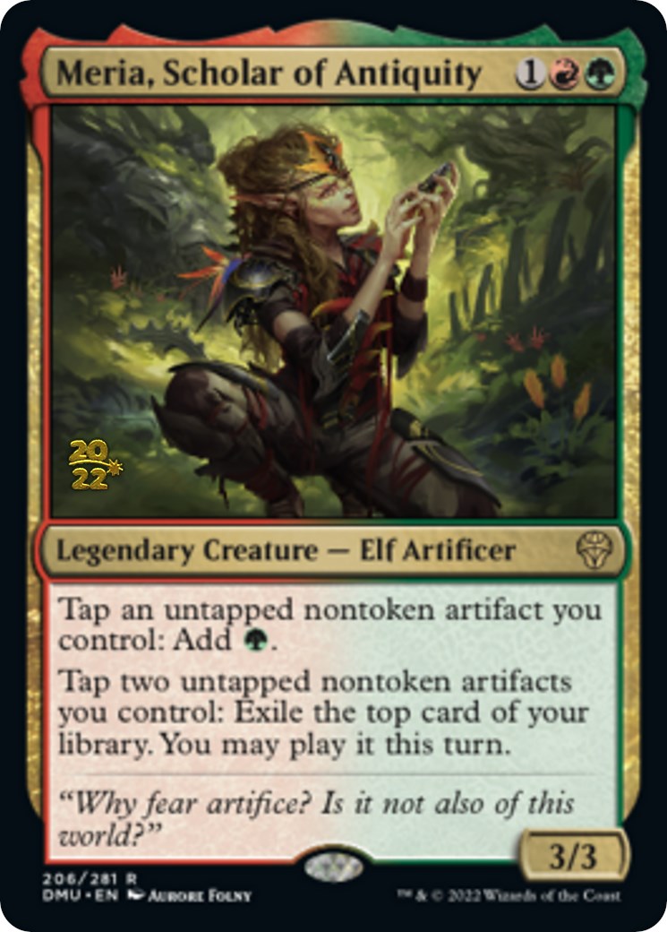 Meria, Scholar of Antiquity [Dominaria United Prerelease Promos] | Card Merchant Takapuna