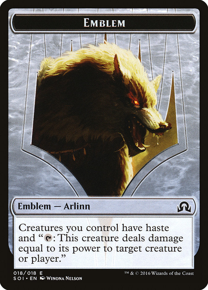 Arlinn Kord Emblem [Shadows over Innistrad Tokens] | Card Merchant Takapuna