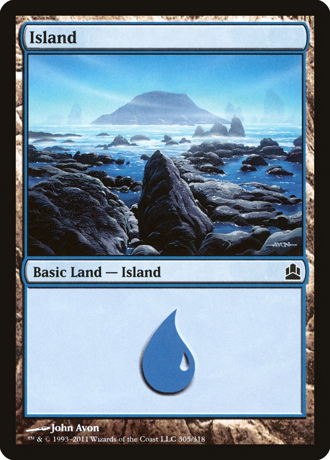 Island (305) [Commander 2011] | Card Merchant Takapuna