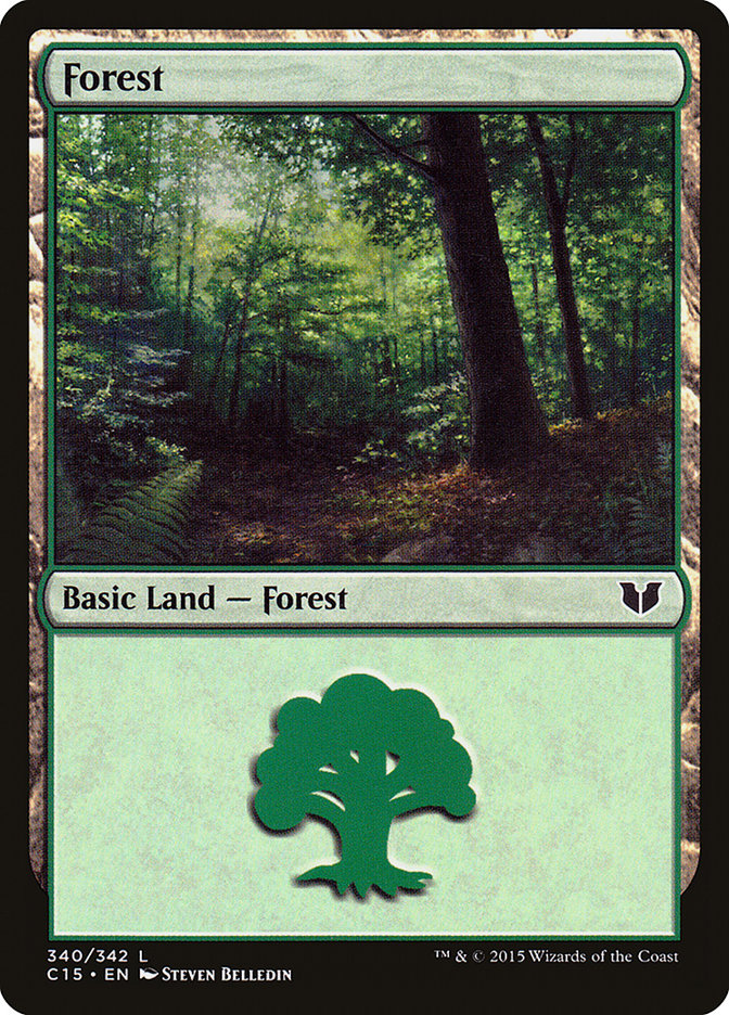 Forest (340) [Commander 2015] | Card Merchant Takapuna