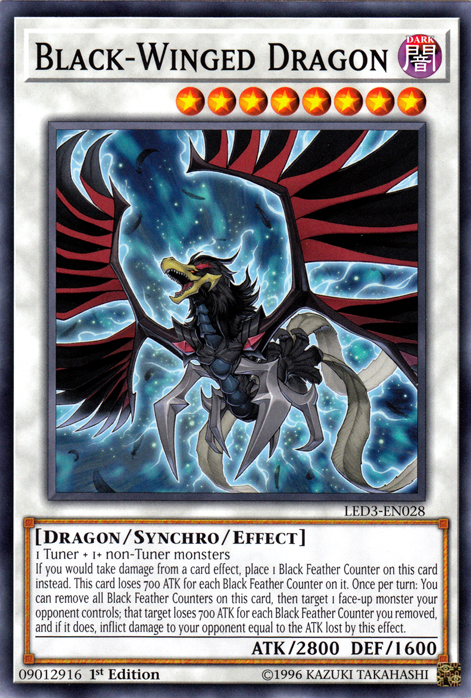 Black-Winged Dragon [LED3-EN028] Common | Card Merchant Takapuna