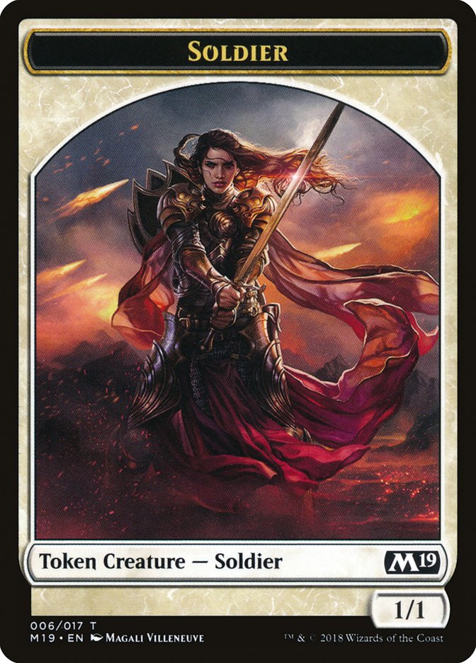 Soldier Token [Core Set 2019 Tokens] | Card Merchant Takapuna