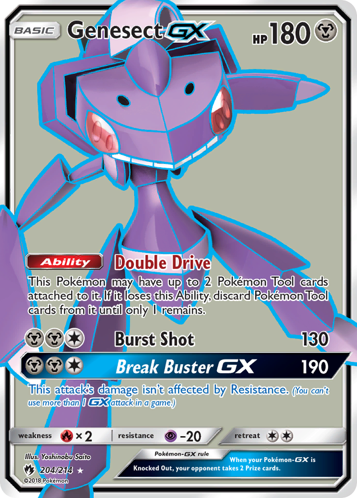 Genesect GX (204/214) [Sun & Moon: Lost Thunder] | Card Merchant Takapuna