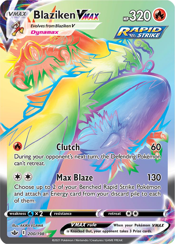 Blaziken VMAX (200/198) [Sword & Shield: Chilling Reign] | Card Merchant Takapuna