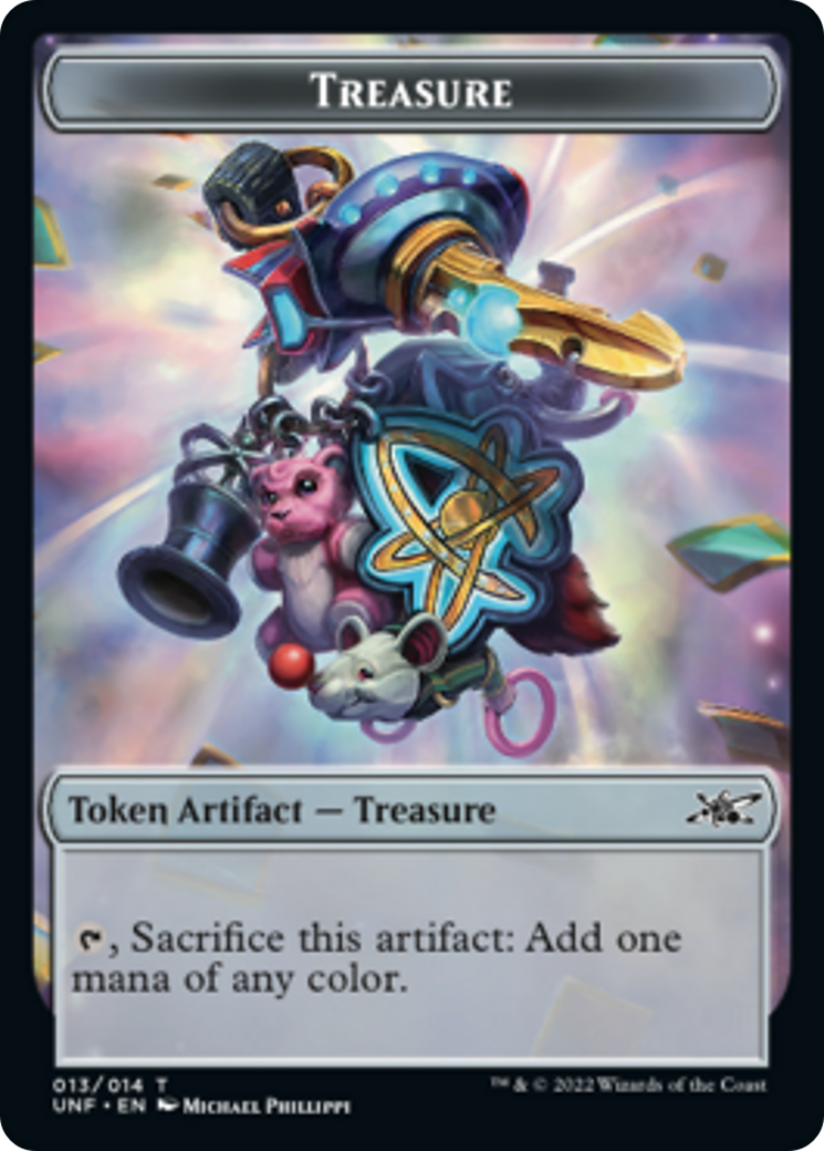 Cat // Treasure (13) Double-Sided Token [Unfinity Tokens] | Card Merchant Takapuna