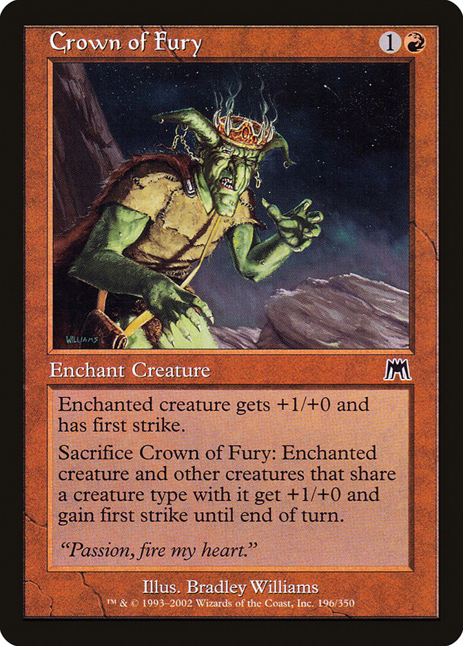 Crown of Fury [Onslaught] | Card Merchant Takapuna