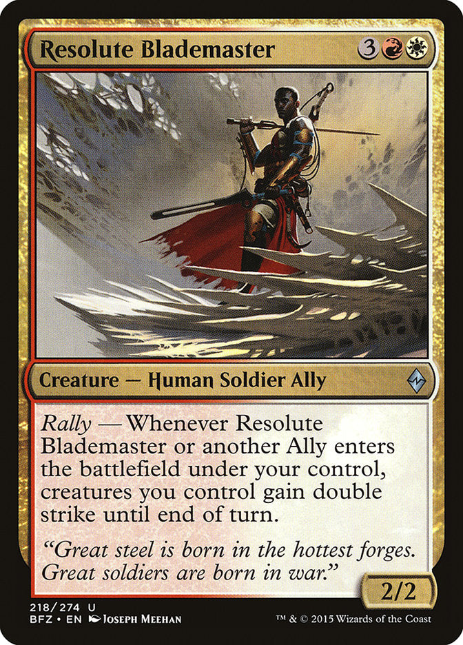 Resolute Blademaster [Battle for Zendikar] | Card Merchant Takapuna