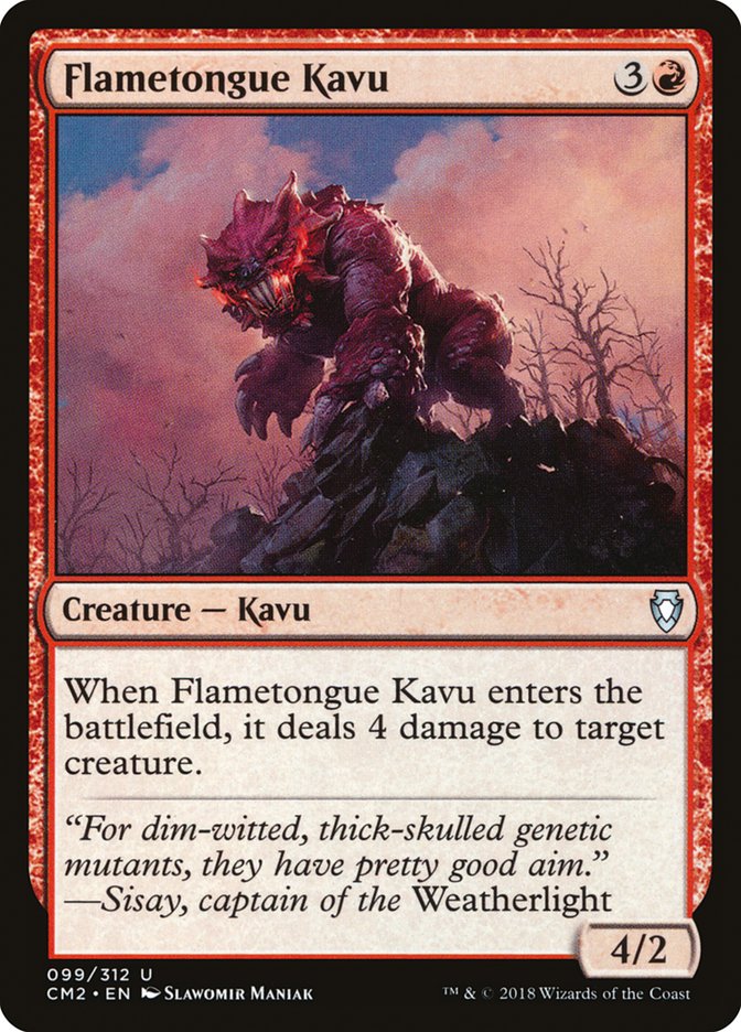 Flametongue Kavu [Commander Anthology Volume II] | Card Merchant Takapuna