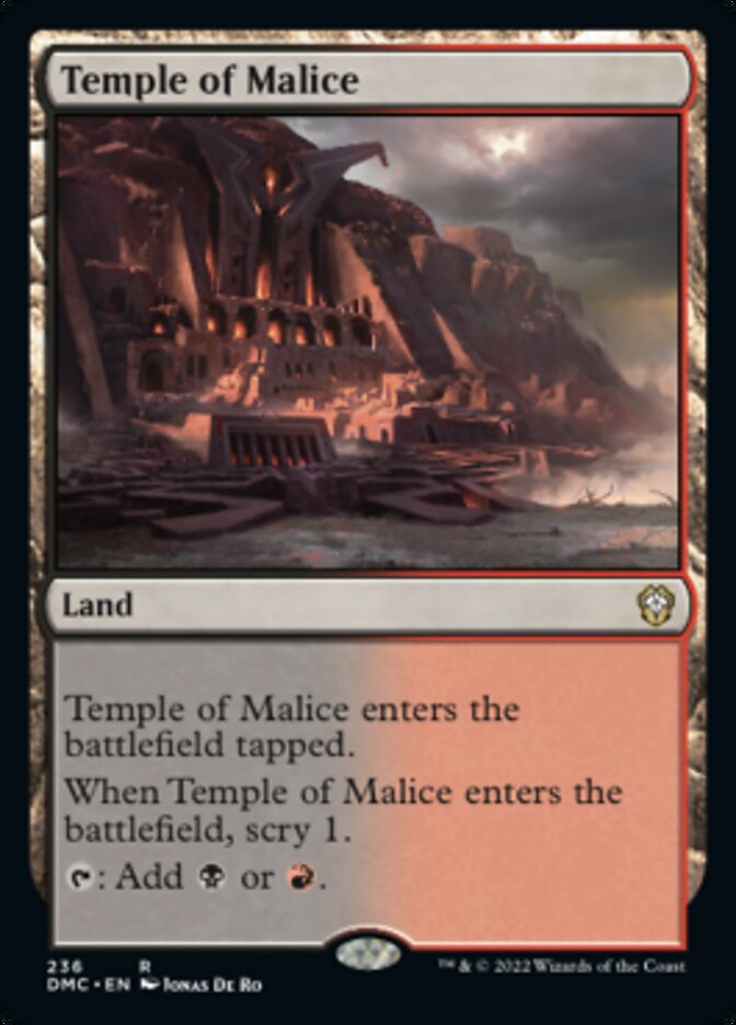 Temple of Malice [Dominaria United Commander] | Card Merchant Takapuna