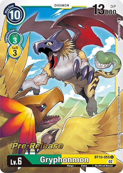 Gryphonmon [BT10-055] [Xros Encounter Pre-Release Cards] | Card Merchant Takapuna