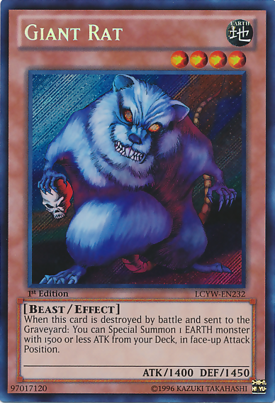 Giant Rat [LCYW-EN232] Secret Rare | Card Merchant Takapuna