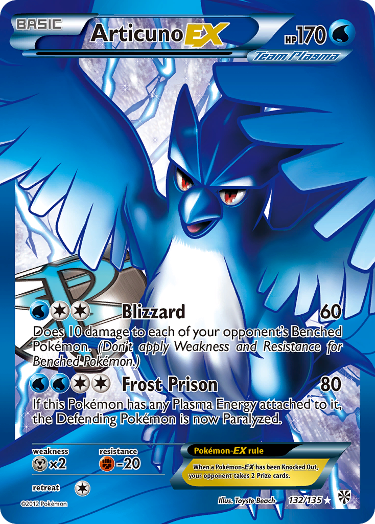 Articuno EX (132/135) [Black & White: Plasma Storm] | Card Merchant Takapuna