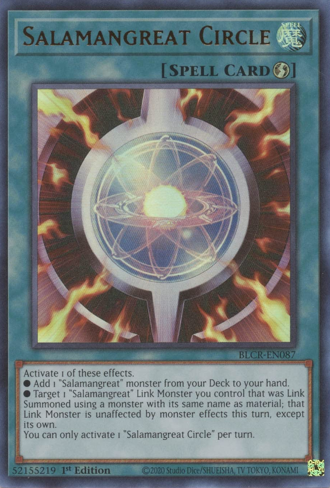 Salamangreat Circle [BLCR-EN087] Ultra Rare | Card Merchant Takapuna