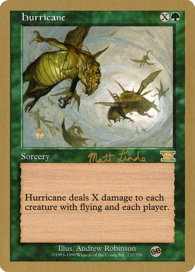 Hurricane (Matt Linde) (SB) [World Championship Decks 1999] | Card Merchant Takapuna