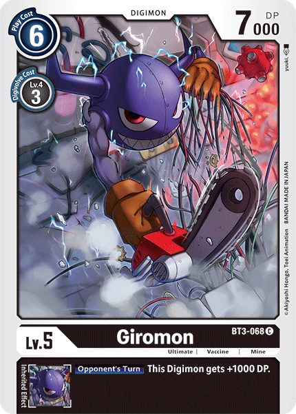 Giromon [BT3-068] [Release Special Booster Ver.1.5] | Card Merchant Takapuna