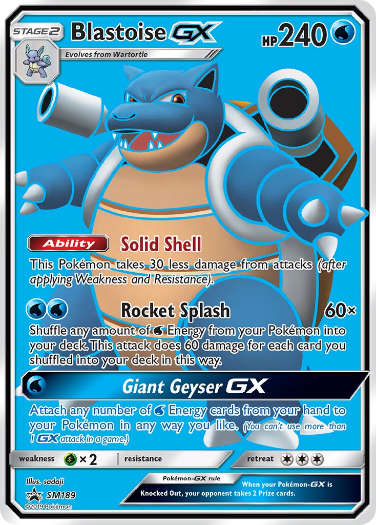 Blastoise GX (SM189) [Sun & Moon: Black Star Promos] | Card Merchant Takapuna