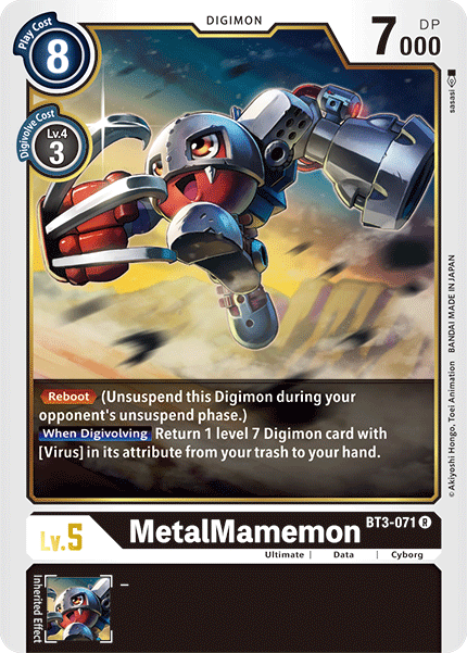 MetalMamemon [BT3-071] [Release Special Booster Ver.1.5] | Card Merchant Takapuna