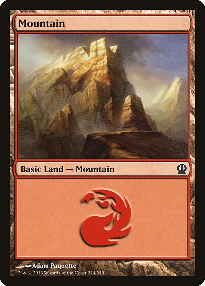 Mountain (244) [Theros] | Card Merchant Takapuna