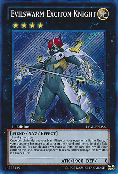 Evilswarm Exciton Knight [LVAL-EN056] Secret Rare | Card Merchant Takapuna