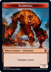 Elemental // Satyr Double-Sided Token [Theros Beyond Death Tokens] | Card Merchant Takapuna