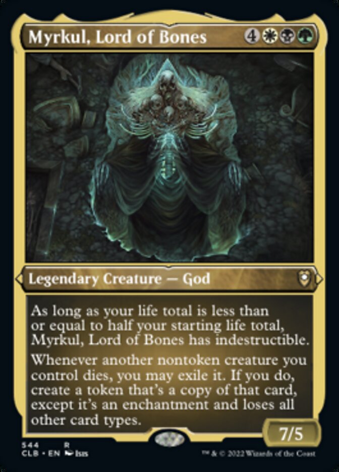 Myrkul, Lord of Bones (Foil Etched) [Commander Legends: Battle for Baldur's Gate] | Card Merchant Takapuna