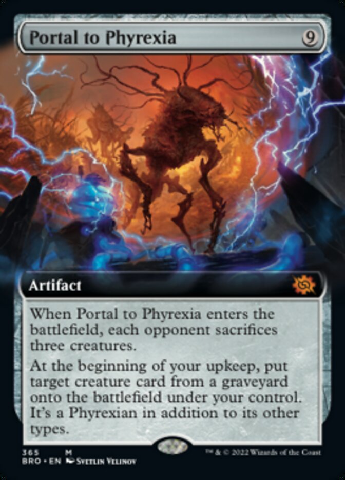 Portal to Phyrexia (Extended Art) [The Brothers' War] | Card Merchant Takapuna