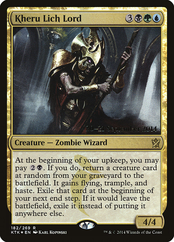 Kheru Lich Lord [Khans of Tarkir Prerelease Promos] | Card Merchant Takapuna