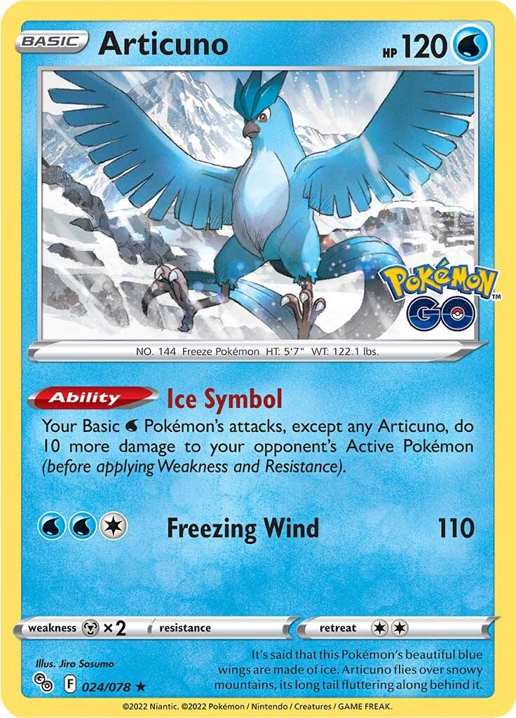 Articuno (024/078) [Pokémon GO] | Card Merchant Takapuna