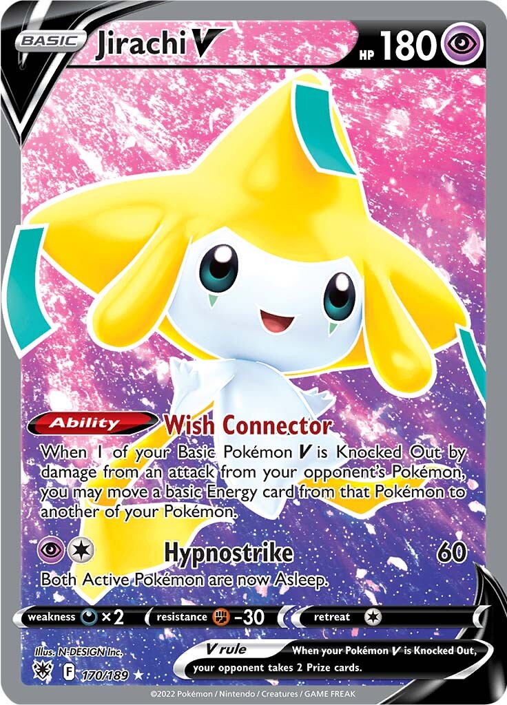 Jirachi V (170/189) [Sword & Shield: Astral Radiance] | Card Merchant Takapuna