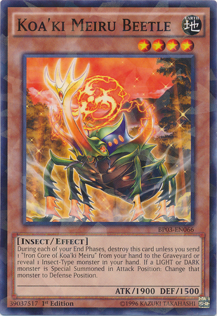 Koa'ki Meiru Beetle [BP03-EN066] Shatterfoil Rare | Card Merchant Takapuna