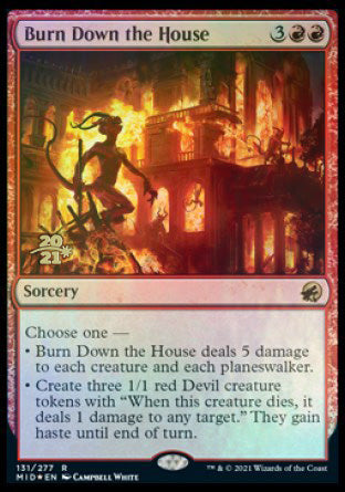 Burn Down the House [Innistrad: Midnight Hunt Prerelease Promos] | Card Merchant Takapuna