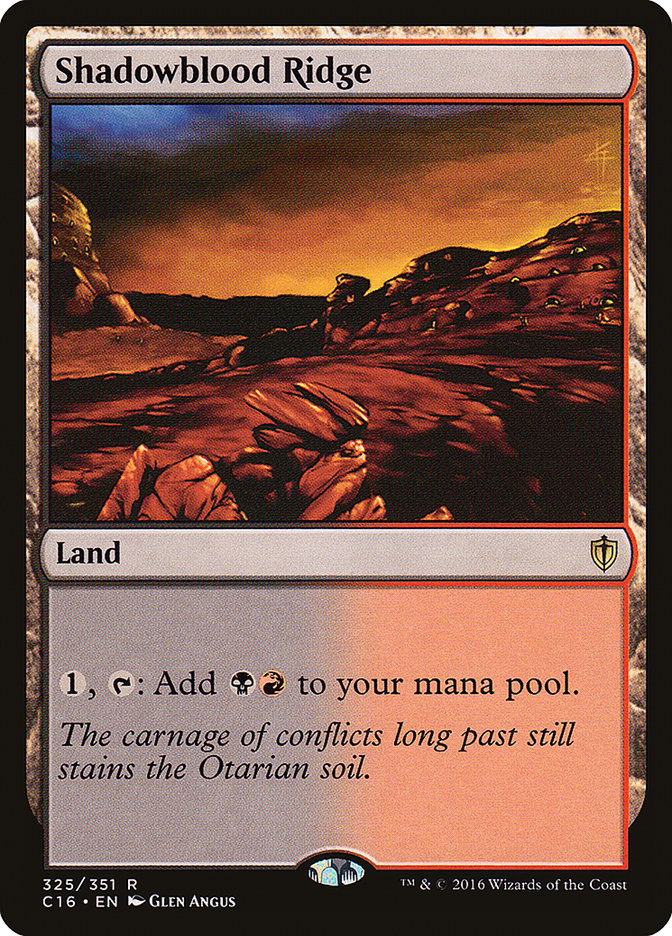 Shadowblood Ridge [Commander 2016] | Card Merchant Takapuna