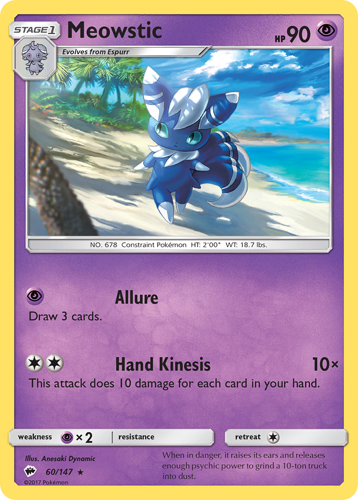 Meowstic (60/147) [Sun & Moon: Burning Shadows] | Card Merchant Takapuna