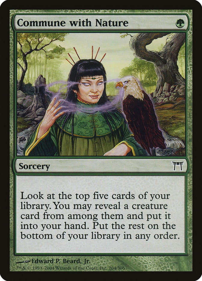 Commune with Nature [Champions of Kamigawa] | Card Merchant Takapuna