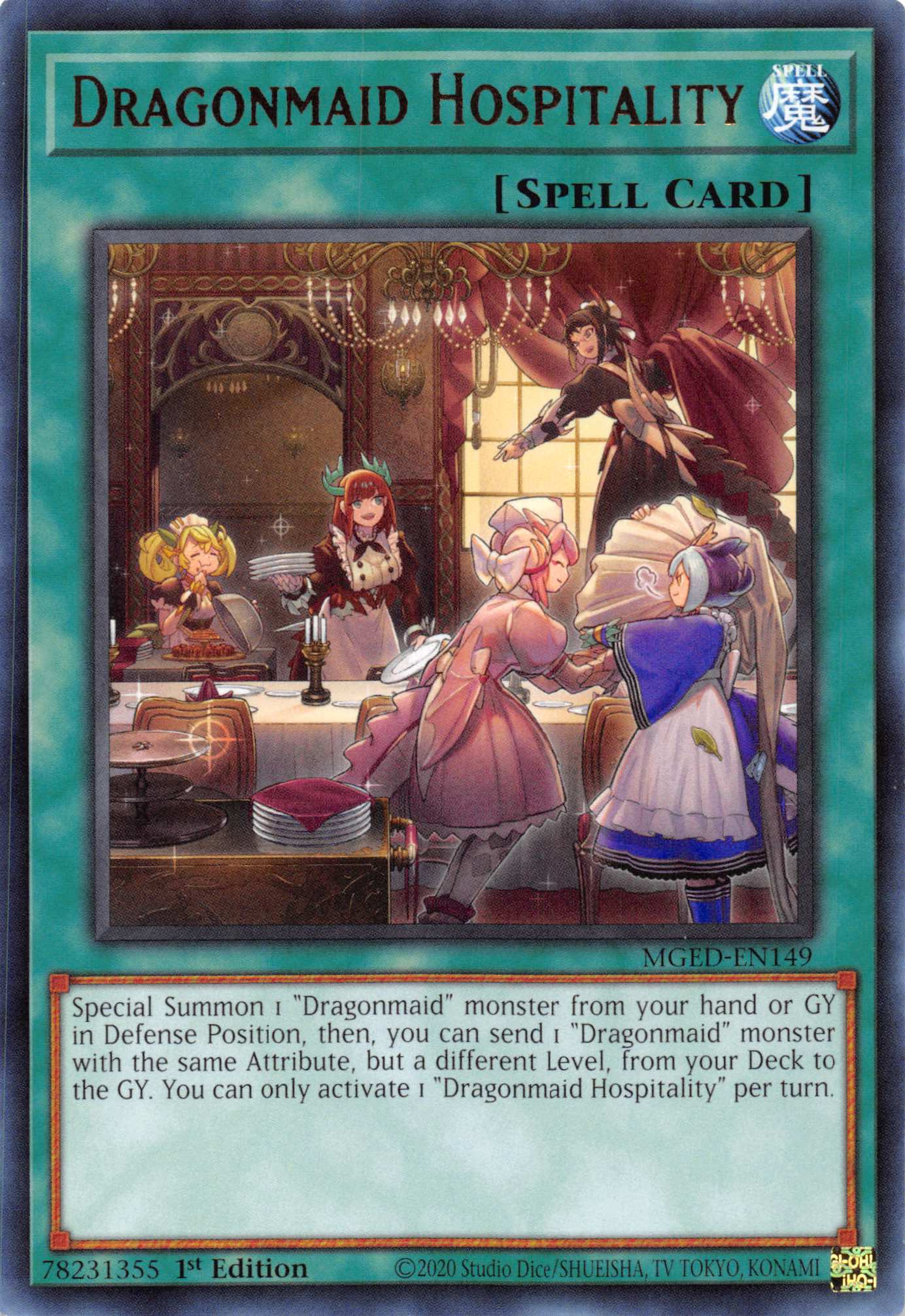 Dragonmaid Hospitality [MGED-EN149] Rare | Card Merchant Takapuna