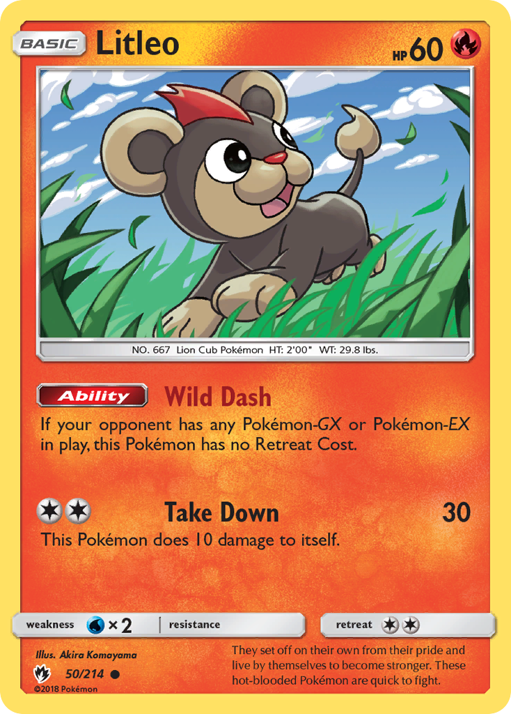 Litleo (50/214) [Sun & Moon: Lost Thunder] | Card Merchant Takapuna