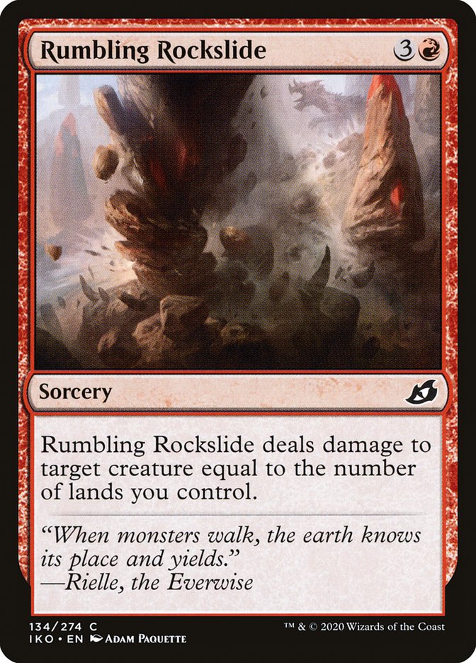 Rumbling Rockslide [Ikoria: Lair of Behemoths] | Card Merchant Takapuna