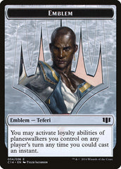 Teferi, Temporal Archmage Emblem // Zombie (011/036) Double-Sided Token [Commander 2014 Tokens] | Card Merchant Takapuna