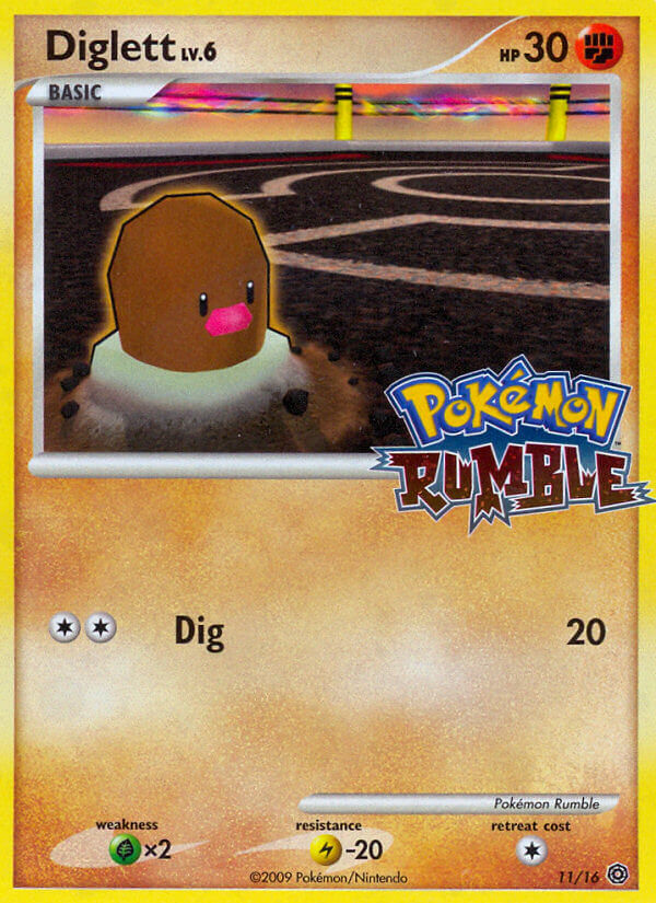 Diglett (11/16) [Pokémon Rumble] | Card Merchant Takapuna