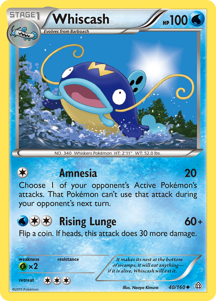 Whiscash (40/160) [XY: Primal Clash] | Card Merchant Takapuna