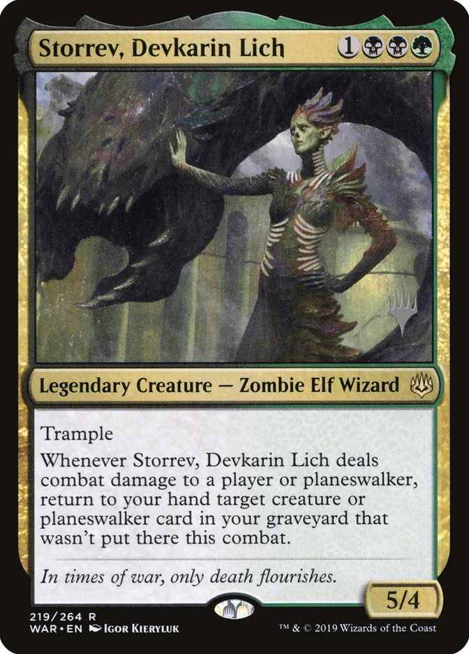 Storrev, Devkarin Lich (Promo Pack) [War of the Spark Promos] | Card Merchant Takapuna