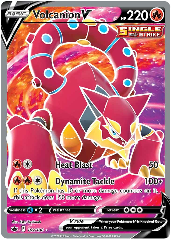 Volcanion V (162/198) [Sword & Shield: Chilling Reign] | Card Merchant Takapuna