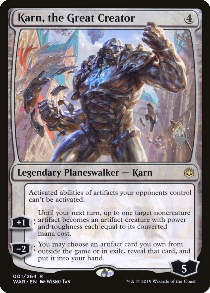 Karn, the Great Creator (Promo Pack) [War of the Spark Promos] | Card Merchant Takapuna