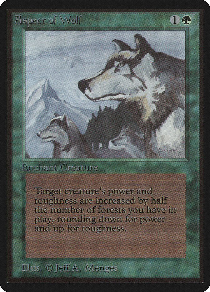 Aspect of Wolf [Beta Edition] | Card Merchant Takapuna