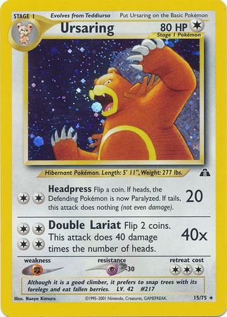 Ursaring (15/75) [Neo Discovery Unlimited] | Card Merchant Takapuna