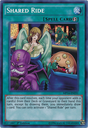 Shared Ride [MP14-EN231] Secret Rare | Card Merchant Takapuna